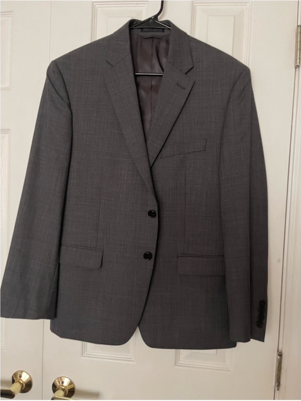 Lauren Ralph Lauren Blazer
Natural Stretch Gray 100% Wool Notch Lapel 2 Button